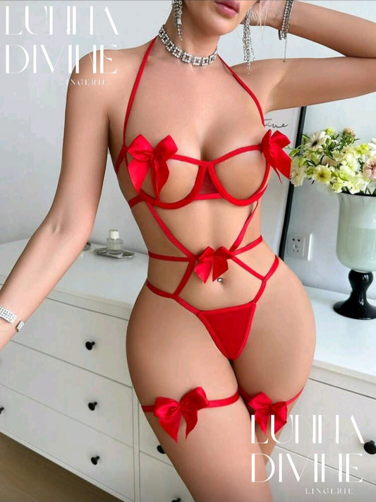 Ensemble RED FLOWER