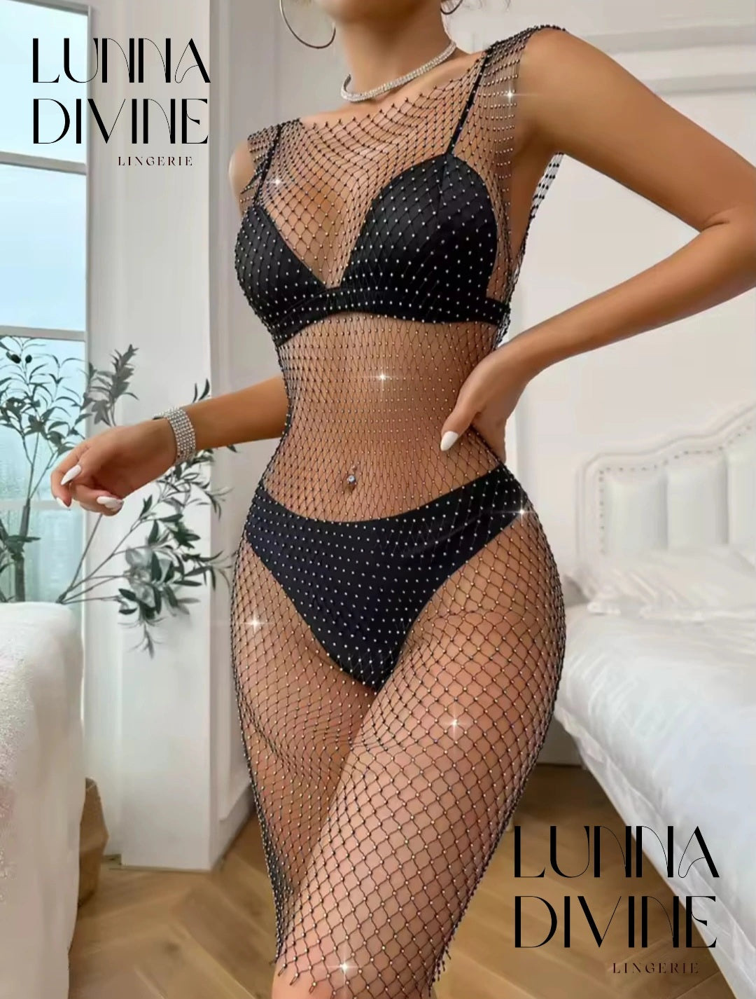 Robe Filet Perlé ILLONA