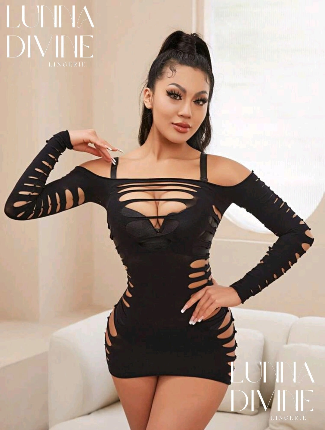 Robe Filet moulante FILADELFIA